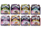 Lowriders Show Glow Series 2 Set of 8 Pieces Diecast Model Cars CarTuned 597346-XX1