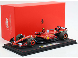 Ferrari SF 24 #55 Carlos Sainz Jr 2nd Place Formula One F1 United States GP 2024 Limited Edition to 20 pieces Worldwide 1/18 Diecast Model Car BBR BBR241855EDIE