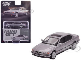 BMW 750IL Aspen Silver Metallic with Sun Roof Limited Edition 1/64 Diecast Model Car Mini GT MGT00792