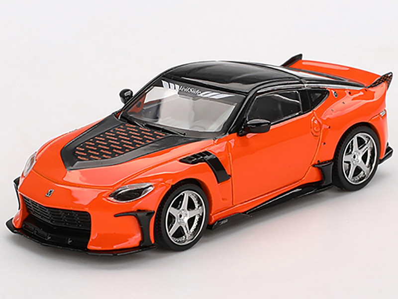 Nissan Z VeilSide FFZ400 Orange with Black Top Limited Edition 1/64 Diecast Model Car Mini GT MGT00989