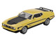 Ford Mustang Mach 1 Grabber Yellow with Black Hood and Stripes Limited Edition 1/64 Diecast Model Car Mini GT MGT01139