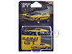 Ford Mustang Mach 1 Grabber Yellow with Black Hood and Stripes Limited Edition 1/64 Diecast Model Car Mini GT MGT01139