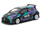 Toyota GR Corolla RHD Right Hand Drive HKS Black with Graphics Global64 Series 1/64 Diecast Model Tarmac Works T64G-066-HKS