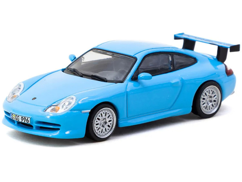 Porsche 911 GT3 996 Light Blue Global64 Series 1/64 Diecast Model Tarmac Works T64G-069-BL