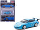 Porsche 911 GT3 996 Light Blue Global64 Series 1/64 Diecast Model Tarmac Works T64G-069-BL