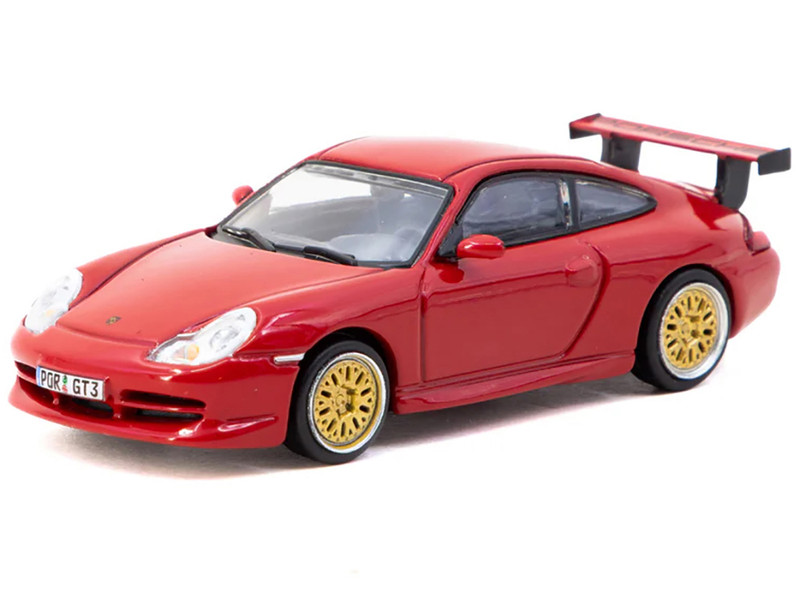 Porsche 911 GT3 996 Red Global64 Series 1/64 Diecast Model Tarmac Works T64G-069-RE