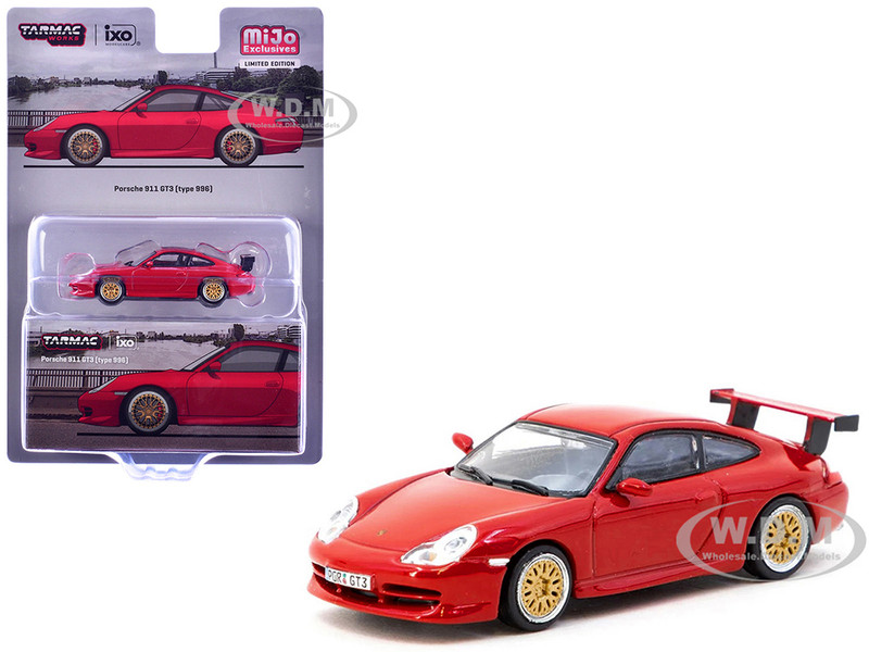 Porsche 911 GT3 996 Red Global64 Series 1/64 Diecast Model Tarmac Works T64G-069-RE