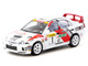 Mitsubishi Lancer Evolution IV #1 Tommi Makinen Seppo Harjanne 3rd Place Monte Carlo Rally 1997 Global64 Series 1/64 Diecast Model Tarmac Works T64G-076-97MCR01