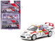 Mitsubishi Lancer Evolution IV #1 Tommi Makinen Seppo Harjanne 3rd Place Monte Carlo Rally 1997 Global64 Series 1/64 Diecast Model Tarmac Works T64G-076-97MCR01