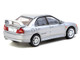 Mitsubishi Lancer Evolution IV Silver Metallic with Tarmac Cards Global64 Series 1/64 Diecast Model Tarmac Works T64G-076-SL