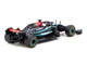Mercedes AMG F1 W12 E Performance #44 Lewis Hamilton Formula One F1 New York Demo Run 2024 Global64 Series 1/64 Diecast Model Car Tarmac Works T64G-F037-NY