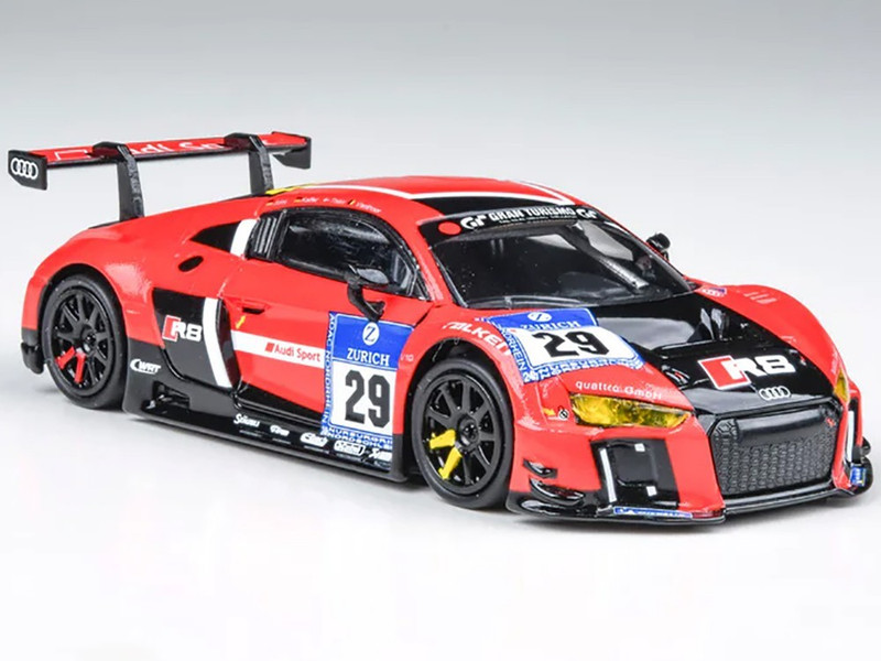 Audi R8 LMS #29 Nicki Thiim Christer Jons Pierre Kaffer Audi Sport Team WRT 24 Hours of Nurburgring 2015 1/64 Diecast Model Car Paragon Models PA-55264