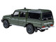 2014 Toyota Land Cruiser LC 79 with Camper Shell Military Green 1/64 Diecast Model Car Paragon Models PA-55686