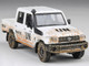 2014 Toyota Land Cruiser LC 79 Pickup Truck UN MINUSCA White Dirty Version 1/64 Diecast Model Car Paragon Models PA-55687