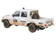 2014 Toyota Land Cruiser LC 79 Pickup Truck UN MINUSCA White Dirty Version 1/64 Diecast Model Car Paragon Models PA-55687