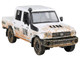 2014 Toyota Land Cruiser LC 79 Pickup Truck UN MINUSCA White Dirty Version 1/64 Diecast Model Car Paragon Models PA-55687