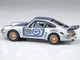 Porsche 911 Carrera RSR 3 0 Martini Racing Silver Metallic with Stripes 1/64 Diecast Model Car Paragon Models PA-55794