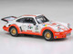 Porsche 911 Carrera RSR 3 0 #74 Aurora Racing White with Red Stripes 1/64 Diecast Model Car Paragon Models PA-55798