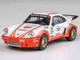 Porsche 911 Carrera RSR 3 0 #74 Aurora Racing White with Red Stripes 1/64 Diecast Model Car Paragon Models PA-55798