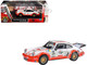 Porsche 911 Carrera RSR 3 0 #74 Aurora Racing White with Red Stripes 1/64 Diecast Model Car Paragon Models PA-55798