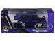 2025 Porsche 911 GT3 992 2 Gentian Blue Metallic with Carbon Stripe 1/64 Diecast Model Car Paragon Models PA-55875