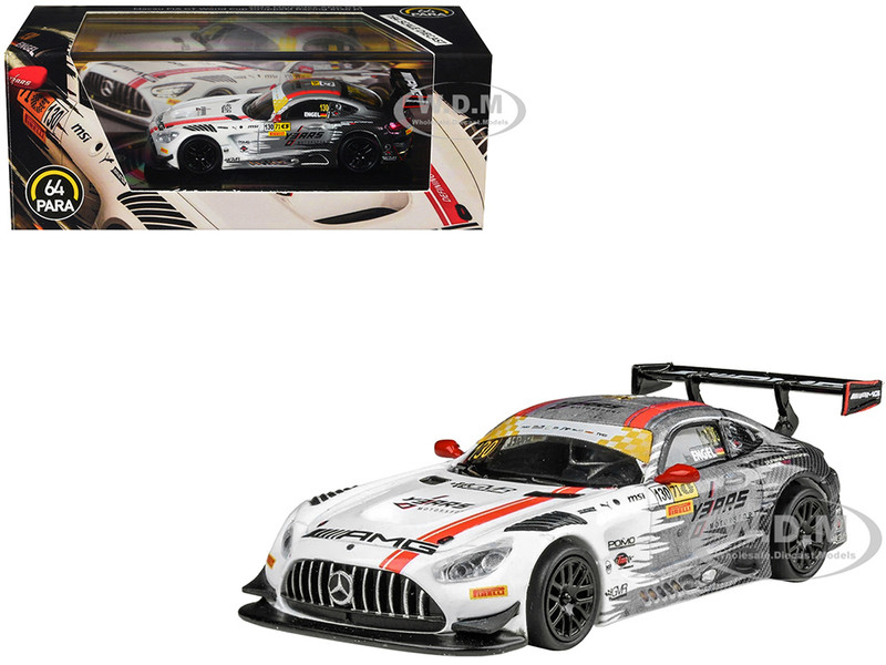 Mercedes AMG GT3 #130 Maro Engel GruppeM Racing Winner Macau GT Cup FIA GT World Cup 2024 1/64 Diecast Model Car Paragon Models PA-56362