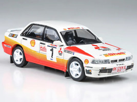 Mitsubishi Galant VR 4 RHD Right Hand Drive #1 Ross Dunkerton Fred Gocentas Winner APRC Rally Malaysia 1991 1/64 Diecast Model Car Paragon Models PA-65111
