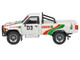 Toyota Hilux Pickup Truck #D3 Castrol White with Graphics Rustenburg 400 Rally 1995 1/64 Diecast Model Car Paragon Models PA-65528