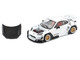 Toyota Pandem GR86 White with Carbon Hood Enigma Exclusive Edition 1/64 Diecast Model Car Pop Race PR64-PRE014