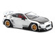 Toyota Pandem GR86 White with Carbon Hood Enigma Exclusive Edition 1/64 Diecast Model Car Pop Race PR64-PRE014Toyota Pandem GR86 White with Carbon Hood Enigma Exclusive Edition 1/64 Diecast Model Car Pop Race PR64-PRE014