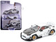 Toyota Pandem GR86 White with Carbon Hood Enigma Exclusive Edition 1/64 Diecast Model Car Pop Race PR64-PRE014