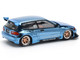 Pandem Civic EG6 RHD Right Hand Drive Blue Chrome 1/64 Diecast Model Car Pop Race PR640206
