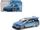 Pandem Civic EG6 RHD Right Hand Drive Blue Chrome 1/64 Diecast Model Car Pop Race PR640206