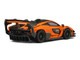 McLaren Senna GTR Orange Metallic with Carbon Hood and Black Top 1/64 Diecast Model Car CM Model CM64-SENNAGTR-04