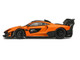 McLaren Senna GTR Orange Metallic with Carbon Hood and Black Top 1/64 Diecast Model Car CM Model CM64-SENNAGTR-04