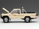 Toyota XtraCab SR5 4x4 Pickup Truck Beige with White Camper Shell DiecastTalk Exclusive Limited Edition to 1008 pieces Worldwide 1/64 Diecast Model Car GCD DTG0020-BEI