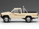 Toyota XtraCab SR5 4x4 Pickup Truck Beige with White Camper Shell DiecastTalk Exclusive Limited Edition to 1008 pieces Worldwide 1/64 Diecast Model Car GCD DTG0020-BEI