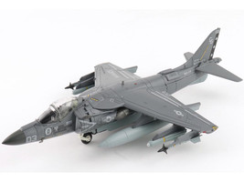 McDonnell Douglas AV 8B Plus Harrier II Aircraft 165357 VMA 231 Ace of Spades Operation Inherent Resolve USCENTCOM 2017 United States Marine Corps Air Power Series 1/72 Diecast Model Hobby Master HA2633