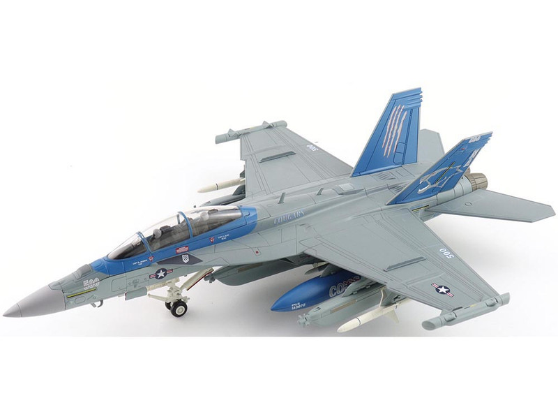 Boeing EA 18G Growler Aircraft 168256 VAQ 139 Cougars 2025 United States Navy Air Power Series 1/72 Diecast Model Hobby Master HA5160