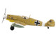 Messerschmitt Bf 109F 4 Fighter Aircraft Marseille Yellow 14 3 JG27 Egypt 1942 German Luftwaffe Air Power Series 1/48 Diecast Model Hobby Master HA8766