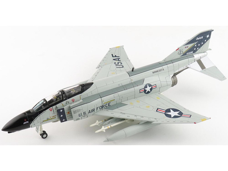 McDonnell Douglas F 4D Phantom II Fighter Bomber Aircraft 65608, 148th Fighter Interceptor Group Minnesota Air National Guard Duluth International Airport 1984 United States Air Force Air Power Series 1/72 Diecast Model Hobby Master HA19077