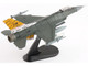 Lockheed F 16CM Fighting Falcon Fighter Aircraft 91 0379 Tiger Tiger 1 79th Fighter Squadron Shaw Air Force Base 2023 United States Air Force Air Power Series 1/72 Diecast Model Hobby Master HA38066