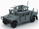 HUMVEE 4 CT Military Vehicle Matt Gray with Alternative Tops 1/64 Diecast Model Car BM Creations 64B0461