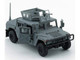 HUMVEE 4 CT Military Vehicle Matt Gray with Alternative Tops 1/64 Diecast Model Car BM Creations 64B0461