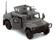 HUMVEE 4 CT Military Vehicle Matt Gray with Alternative Tops 1/64 Diecast Model Car BM Creations 64B0461