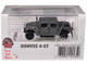 HUMVEE 4 CT Military Vehicle Matt Gray with Alternative Tops 1/64 Diecast Model Car BM Creations 64B0461