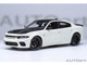 Dodge Charger SRT Hellcat Redeye Knuckle White with Matt Black Hood and Top 1/18 Model Car Autoart 71751 Dodge Charger SRT Hellcat Redeye Knuckle White with Matt Black Hood and Top 1/18 Model Car Autoart 71751