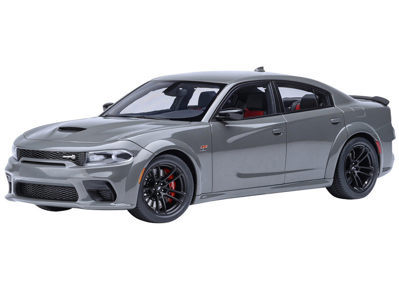 Dodge Charger Scat Pack Widebody Destroyer Gray 1/18 Model Car Autoart 71756