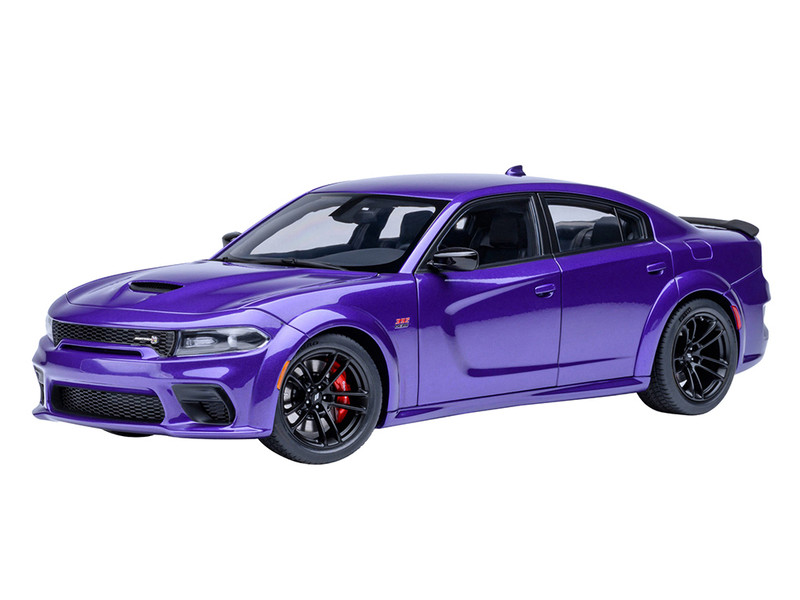 Dodge Charger Scat Pack Widebody Plum Crazy Purple Metallic 1/18 Model Car Autoart 71757