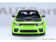 Dodge Charger Scat Pack Widebody Sublime Green with Matt Black Hood and Top 1/18 Model Car Autoart 71758